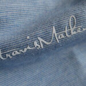 Travis Mathew Lt Blue NBC American Century Polo (L) NEW! ⛳️